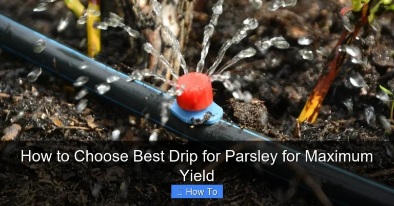 How to Choose Best Drip for Parsley for Maximum Yield