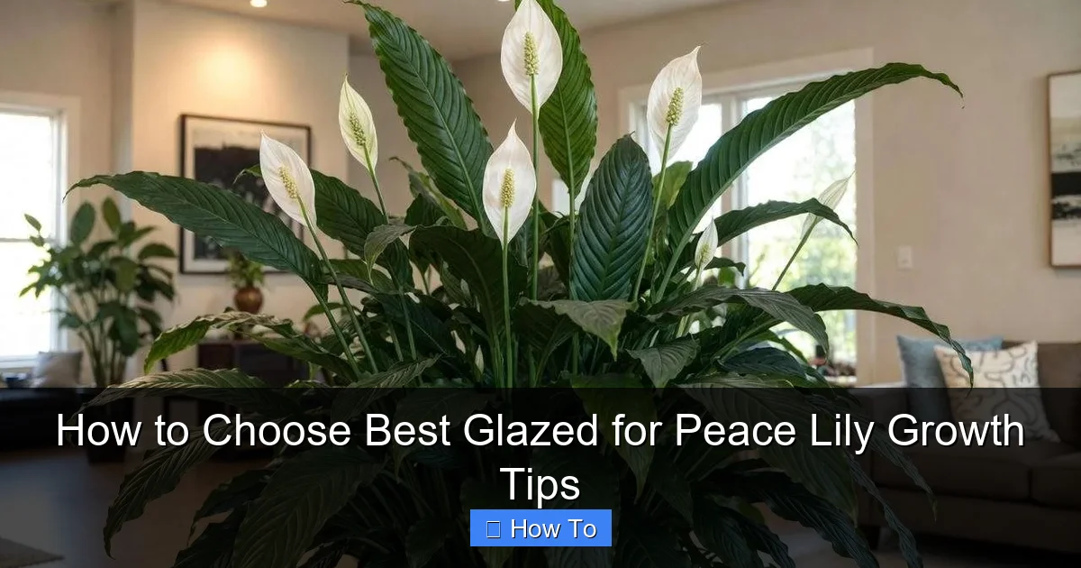 How to Choose Best Glazed for Peace Lily Growth Tips