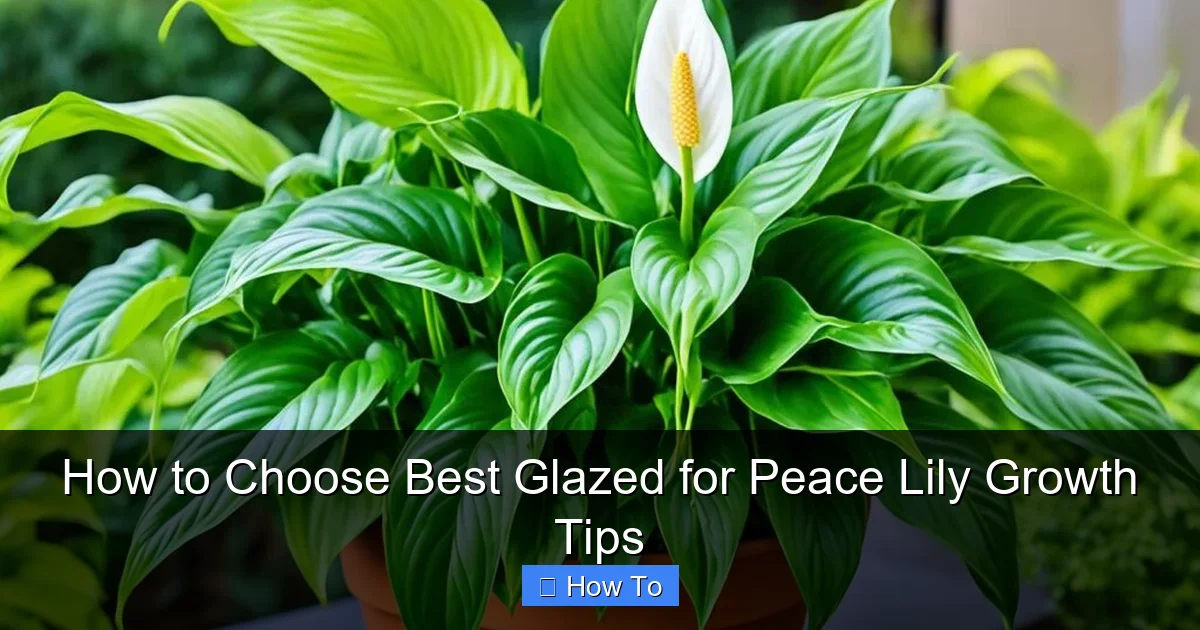 How to Choose Best Glazed for Peace Lily Growth Tips