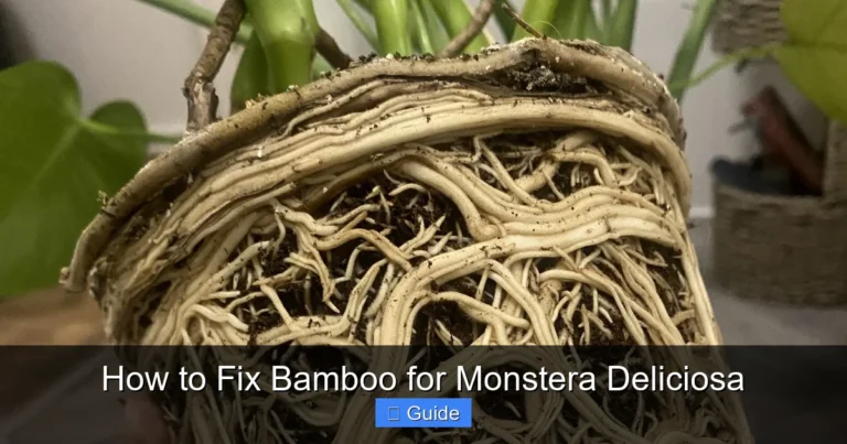 How to Fix Bamboo for Monstera Deliciosa