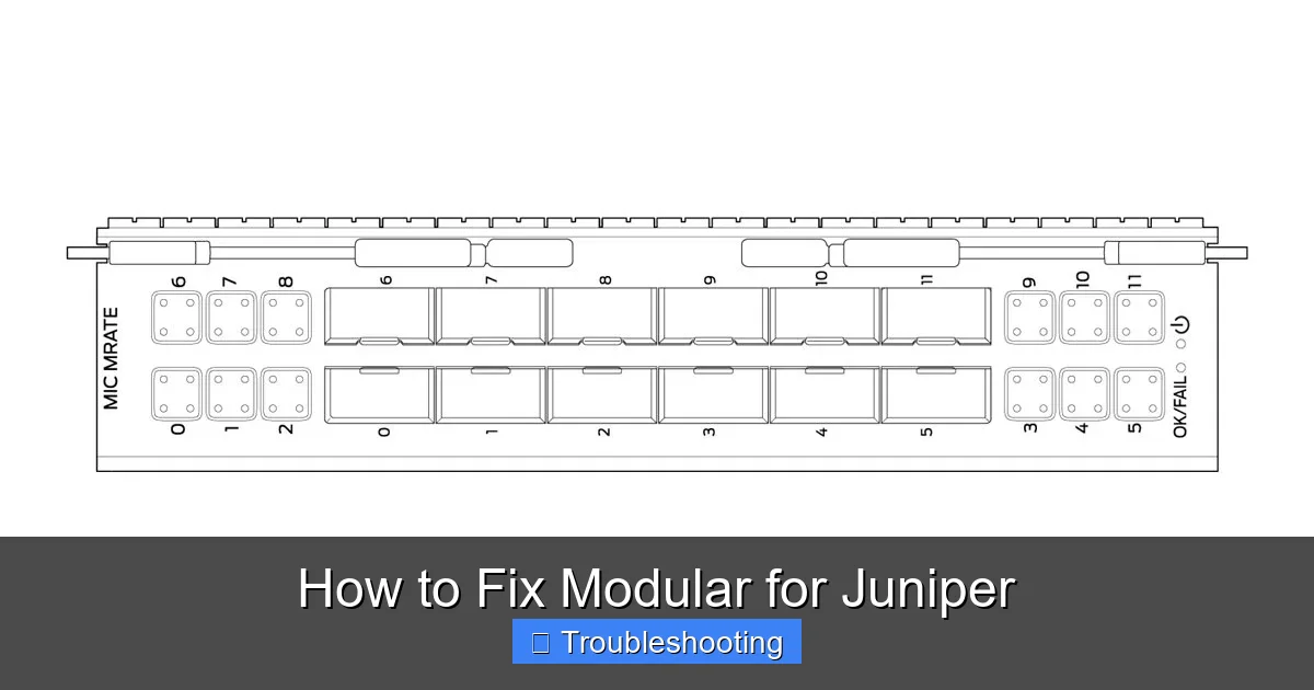 How to Fix Modular for Juniper