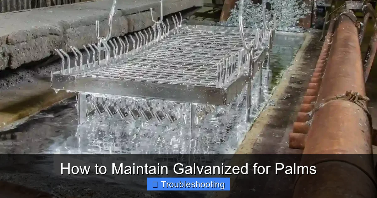 How to Maintain Galvanized for Palms
