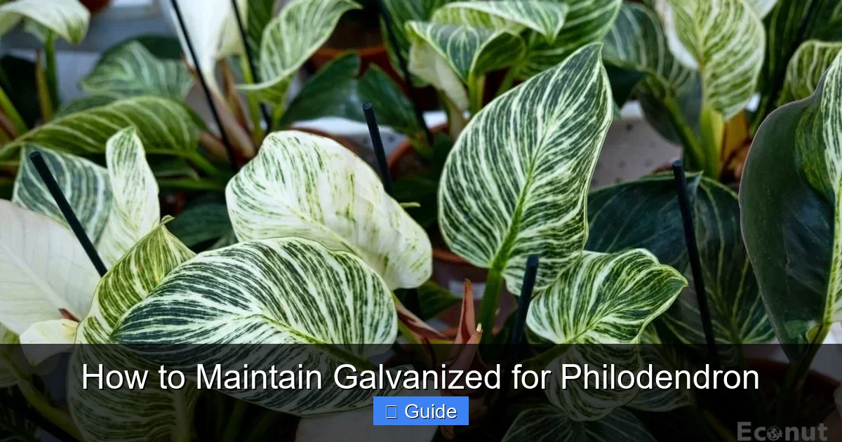 How to Maintain Galvanized for Philodendron