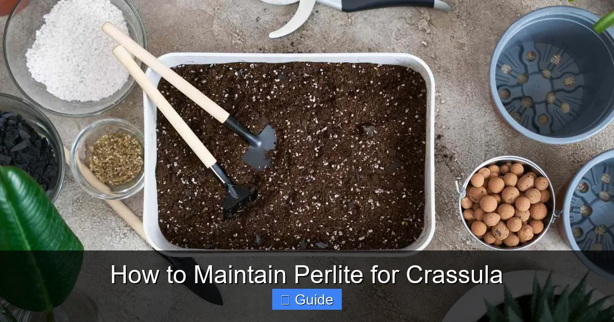 How to Maintain Perlite for Crassula