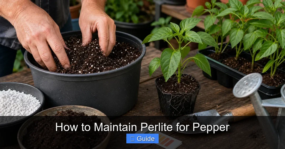 How to Maintain Perlite for Pepper