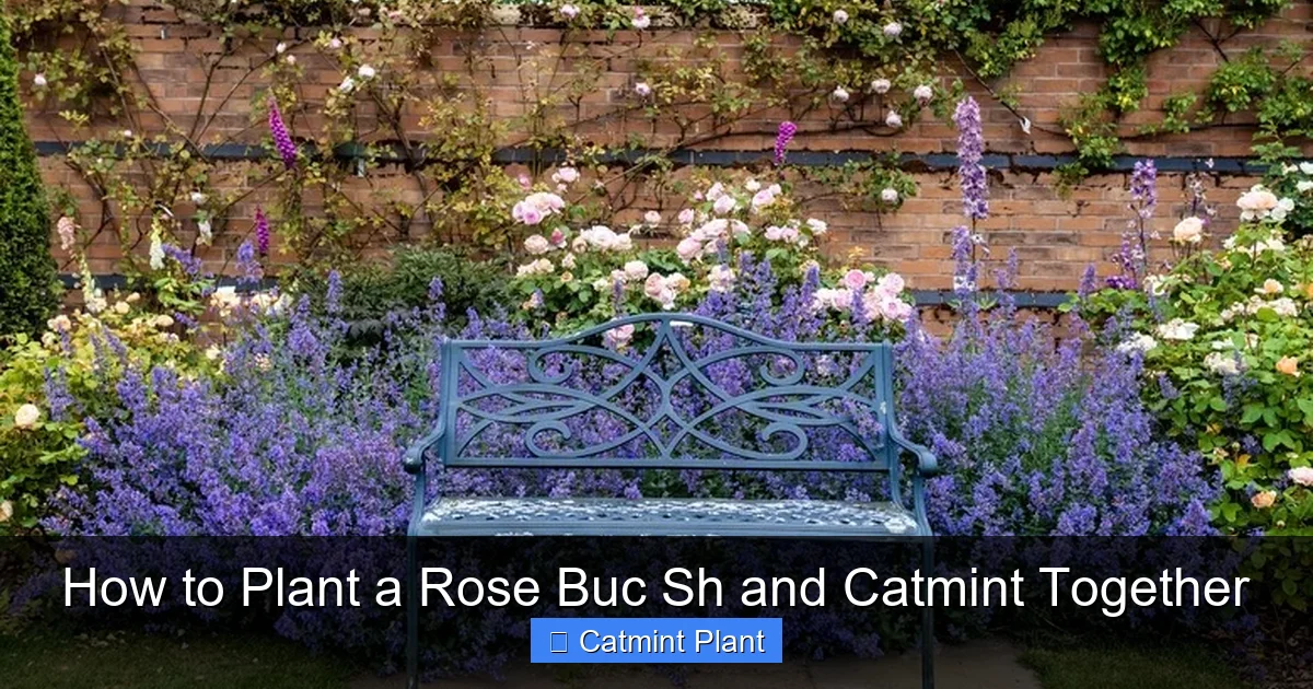 How to Plant a Rose Buc Sh and Catmint Together