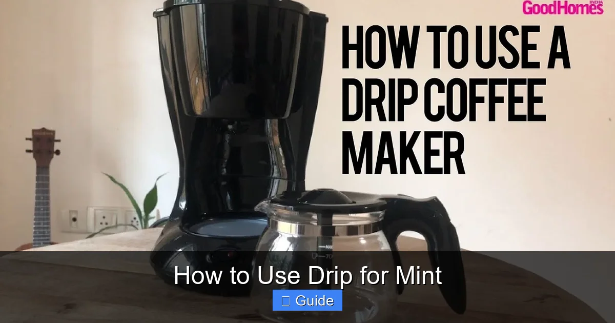How to Use Drip for Mint
