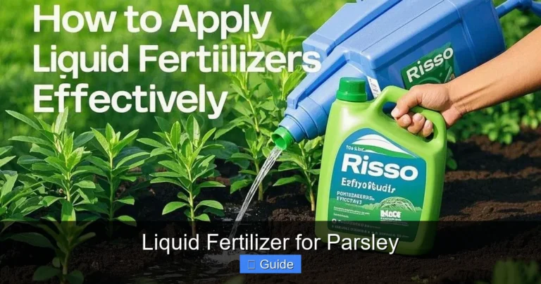 Liquid Fertilizer for Parsley