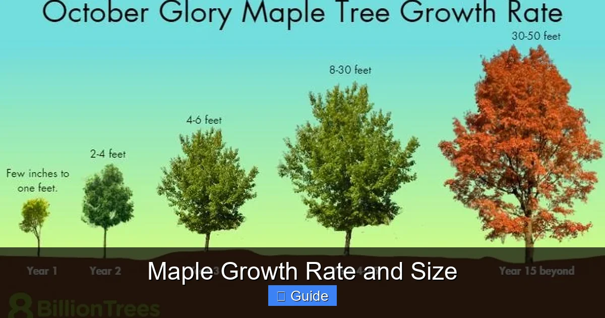 Maple Growth Rate and Size