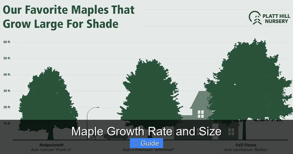 Maple Growth Rate and Size