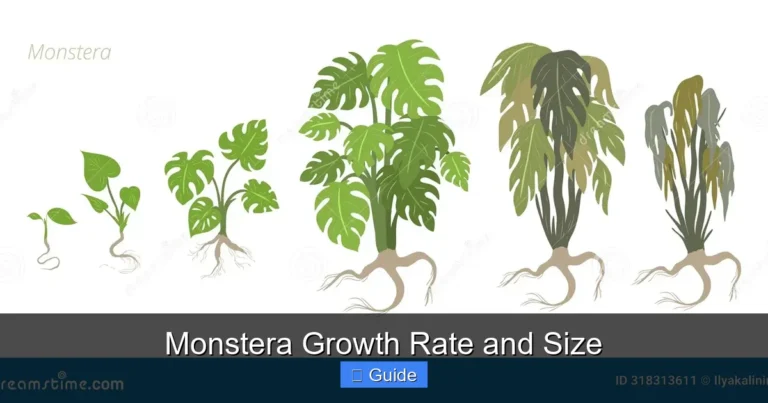 Monstera Growth Rate and Size