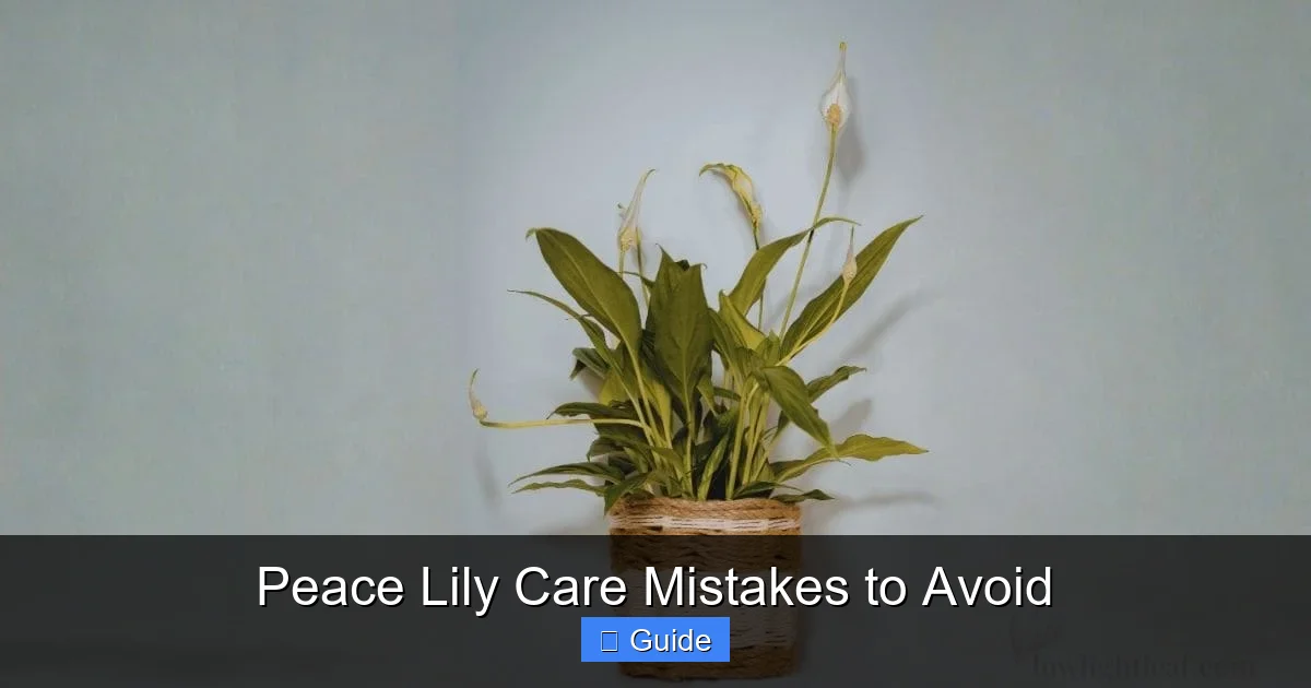 Peace Lily Care Mistakes to Avoid
