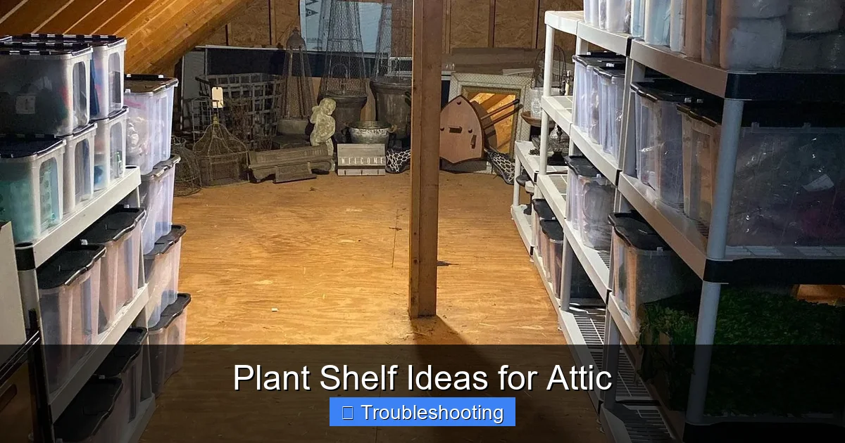 Plant Shelf Ideas for Attic