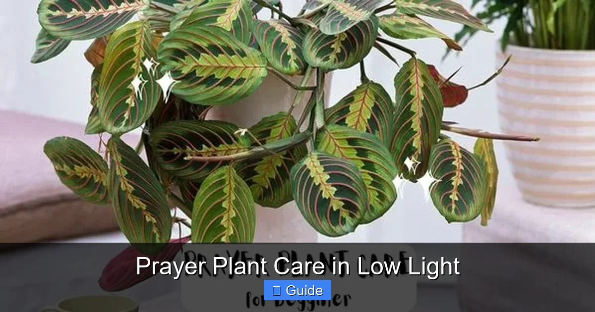 Prayer Plant Care in Low Light