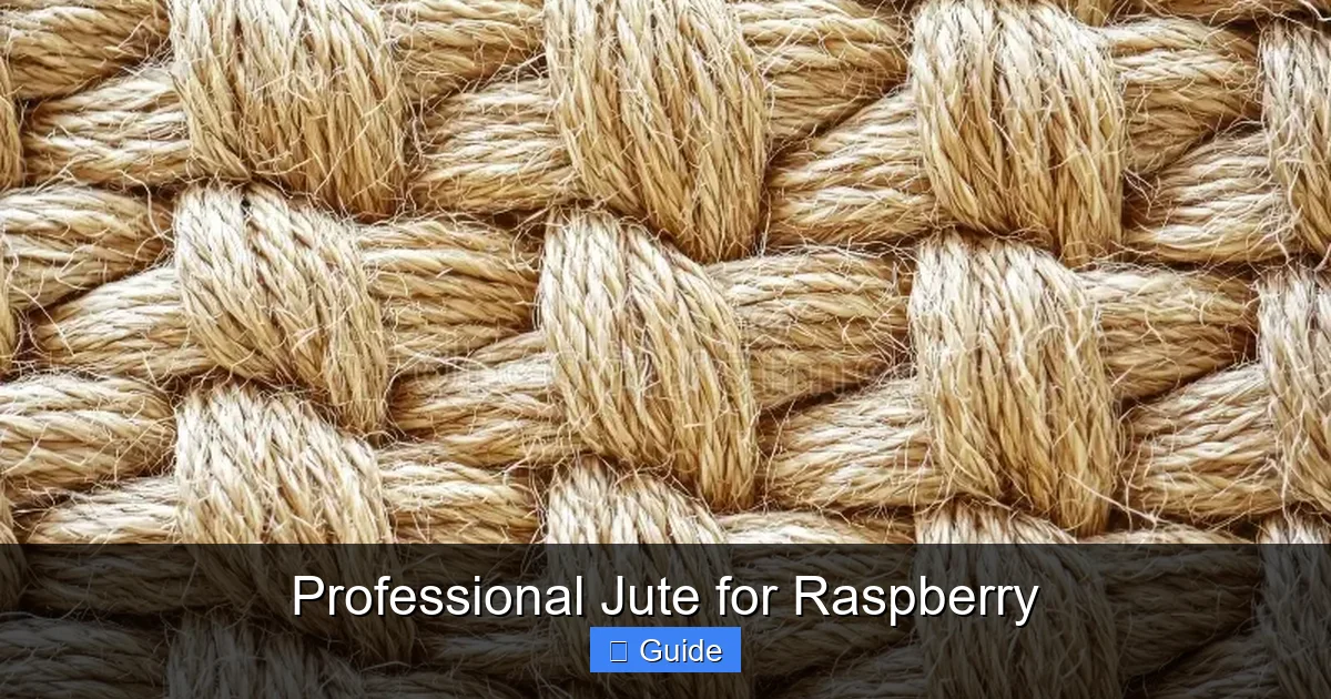 Professional Jute for Raspberry