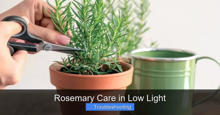 Rosemary Care in Low Light