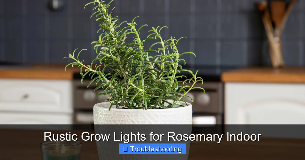 Rustic Grow Lights for Rosemary Indoor