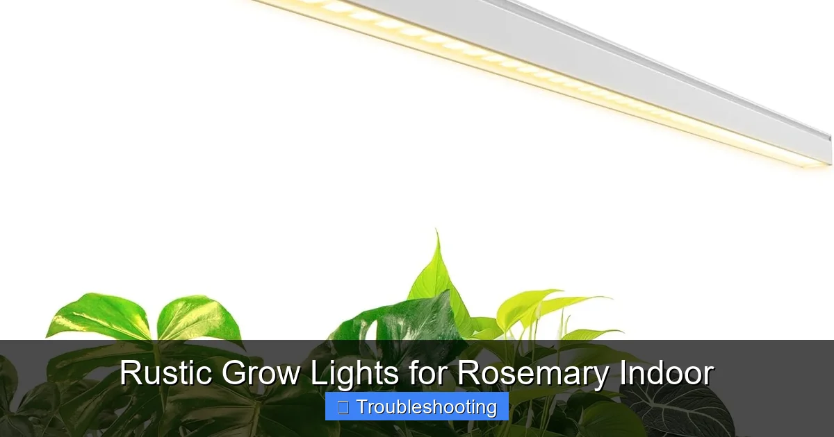 Rustic Grow Lights for Rosemary Indoor