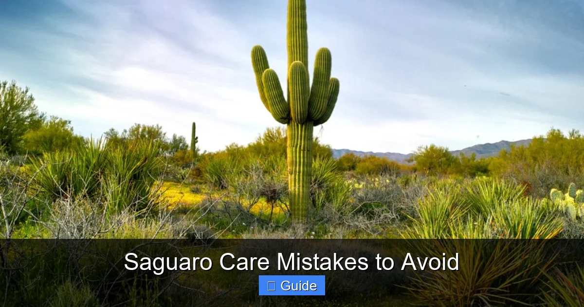 Saguaro Care Mistakes to Avoid
