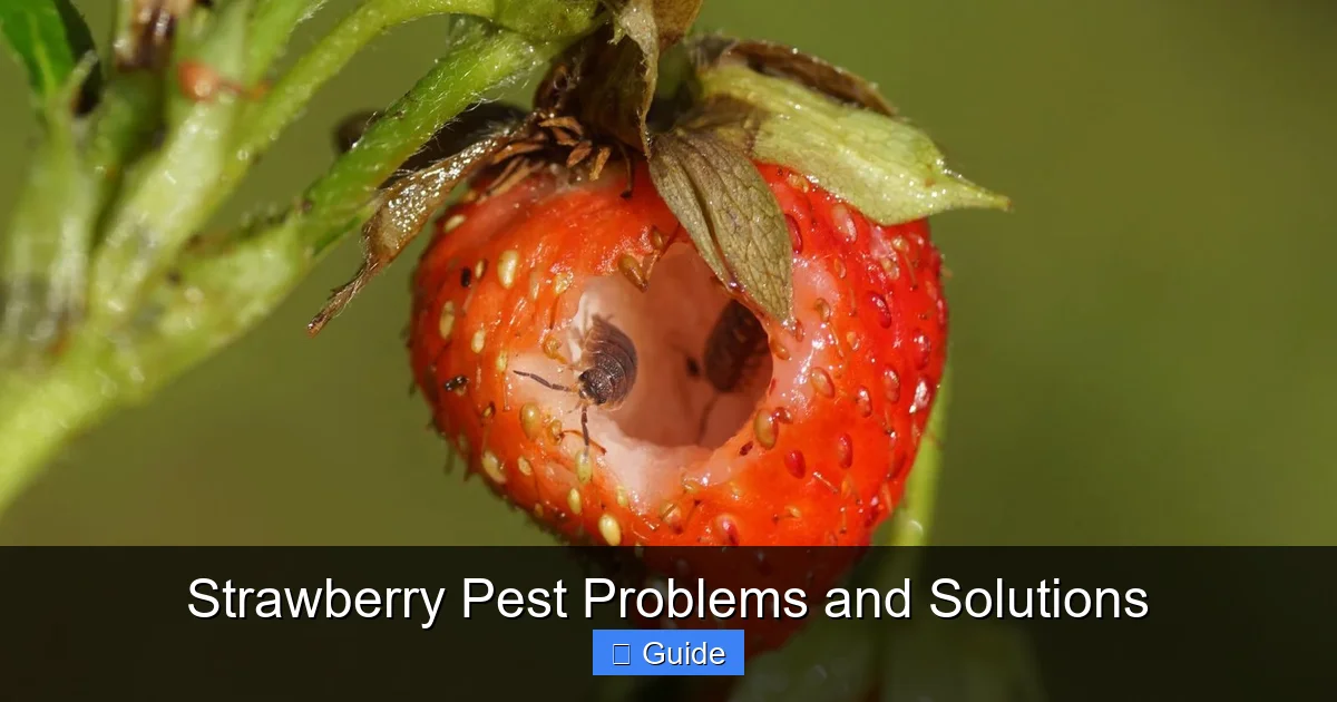 Strawberry Pest Problems and Solutions