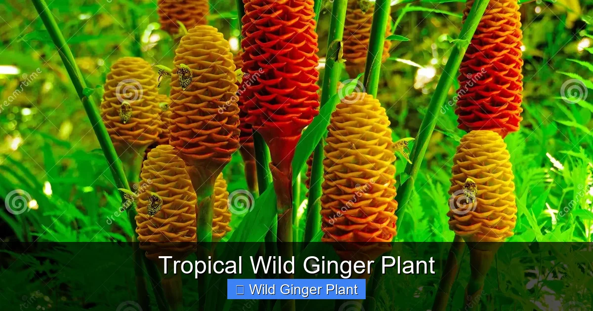 Tropical Wild Ginger Plant