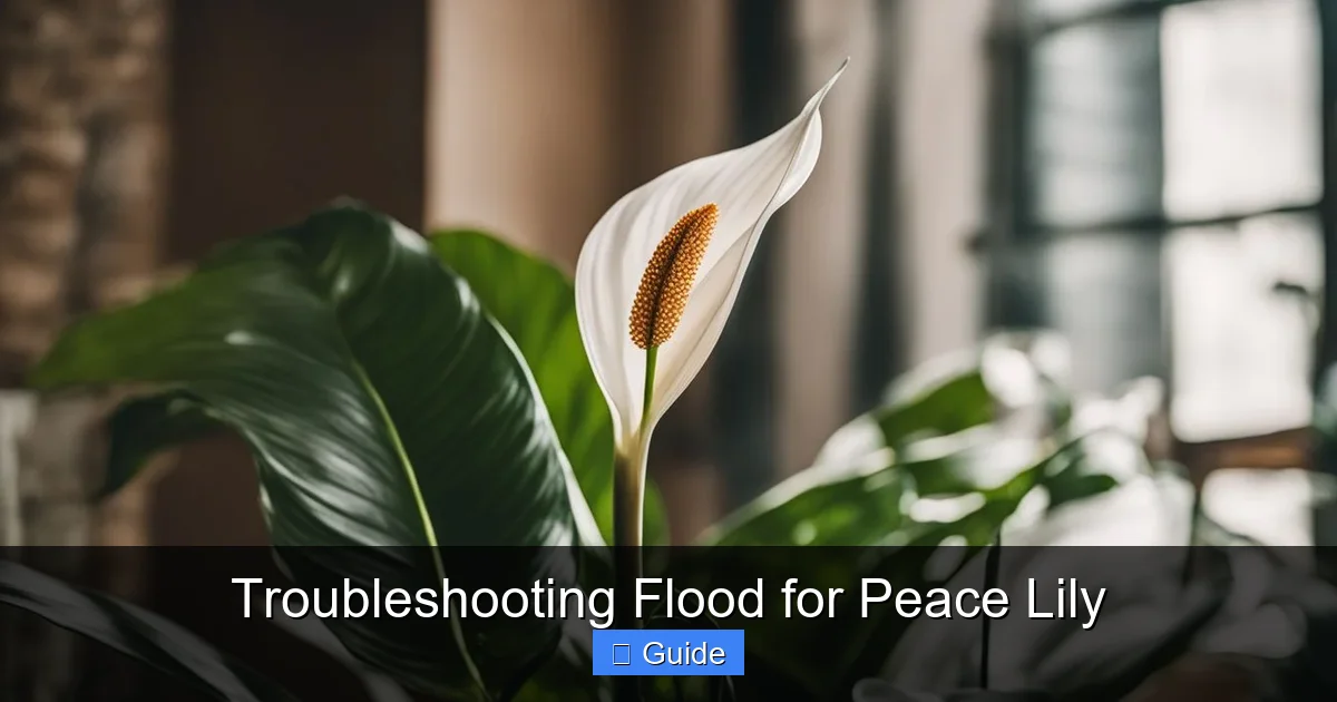 Troubleshooting Flood for Peace Lily