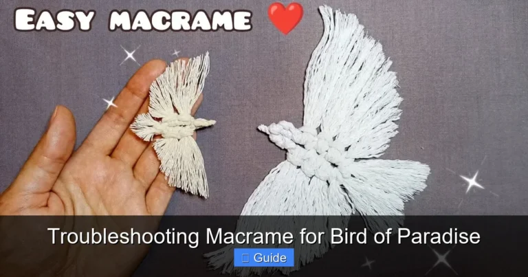 Troubleshooting Macrame for Bird of Paradise