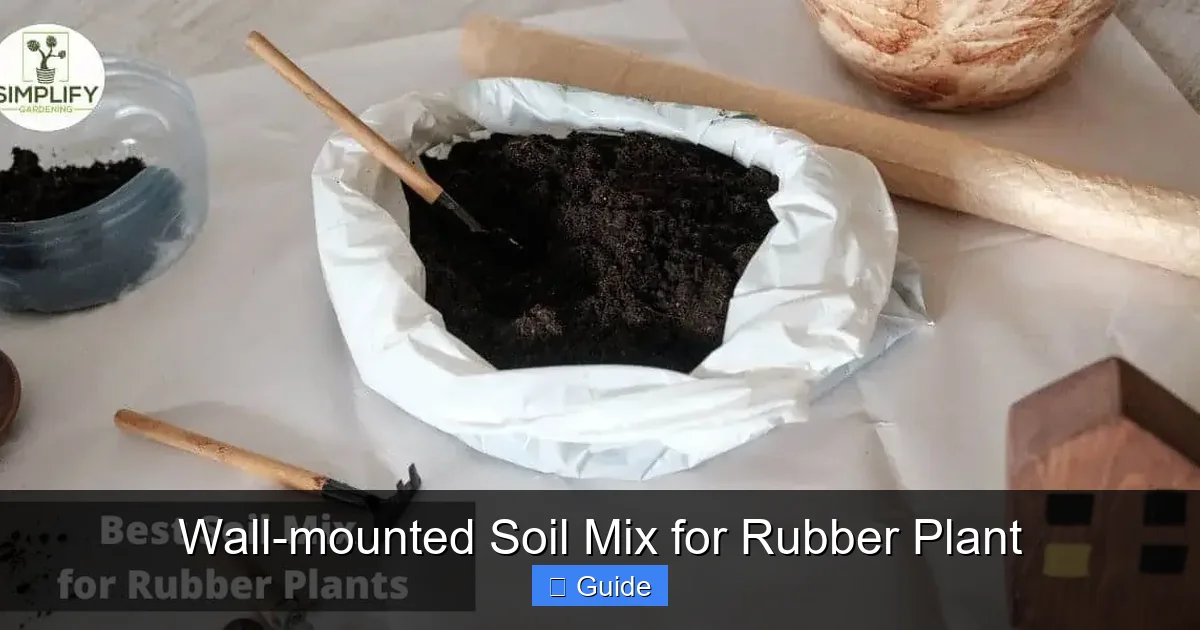 Wall-mounted Soil Mix for Rubber Plant