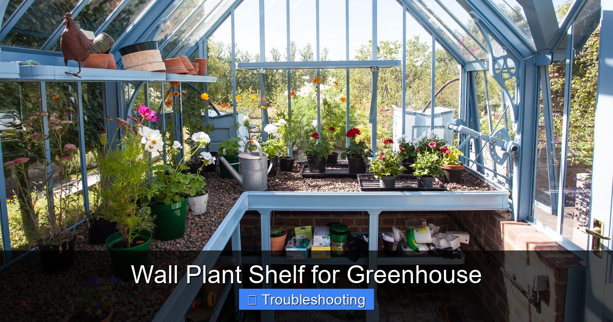 Wall Plant Shelf for Greenhouse