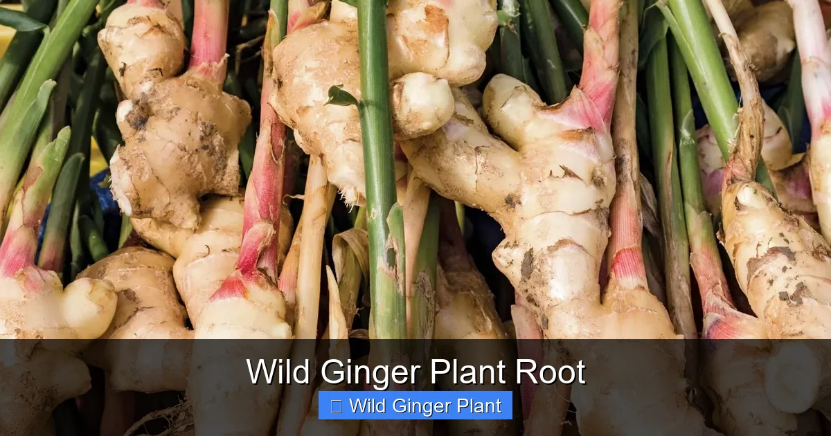 Wild Ginger Plant Root