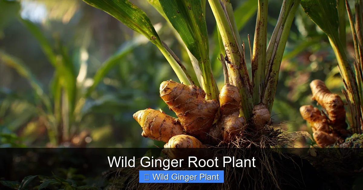 Wild Ginger Root Plant